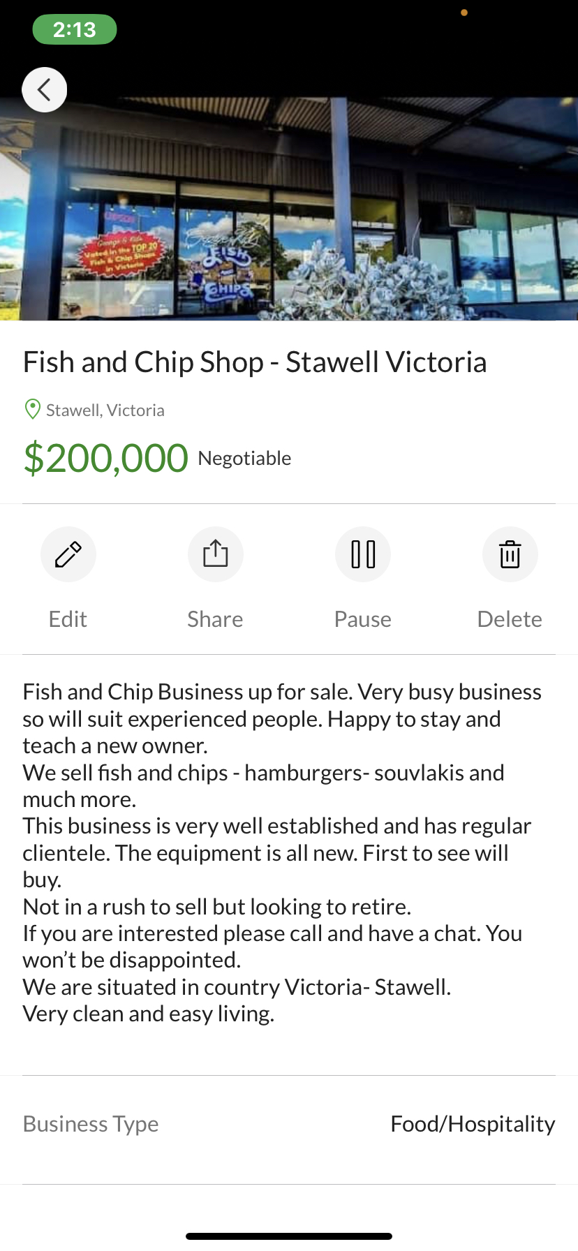 魚薯店﹣  Stawell Victoria 